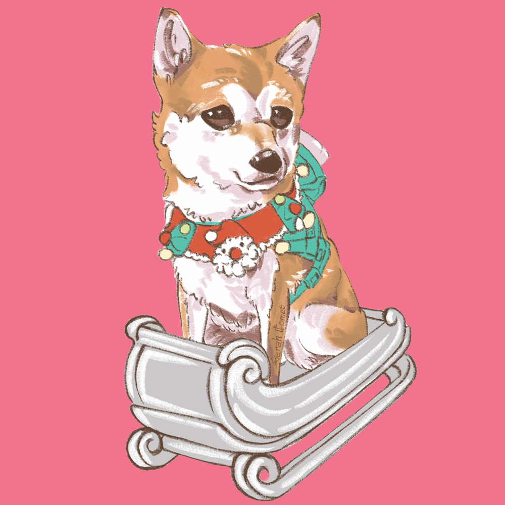 Personalized Pet Cartoon Portrait Painting - Full Body - without Outside Frame -30x40cm