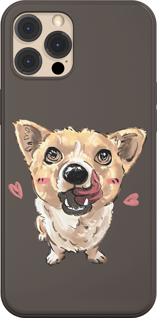 Pets&P Personalized Pet Cartoon Portrait Design Phone Case